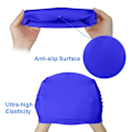 Miniatyrbillede 5 af 6: Svømmehue til mænd og kvinder, voksen svømmehue, behagelig pasform, vandtæt svømmehue, silikone unisex svømmehue Blue