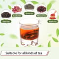 Miniatyrbillede 6 af 7: Teeblad Infuser, 304 Rustfrit Stål Te-si, Te-infuser Mesh Te-kuglefilter med Kæde Hængsel til Løse Te