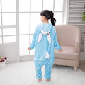 Pikkukuva 7 / 7: Syksy- ja talvi-flanelipuku miehille ja naisille, tähti-kani Koni-kani piirretty yhden osan pyjamapari kotikäyttöön BLUE 140cm