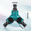 Miniatyrbillede 7 af 7: 2 stk. Have Splitter Tap Splitter Y-Splitter Tilslutning med Individuelle Til/Fra Ventiler, 2 Vejs Havevandrørsforbindelser til Vandingshave
