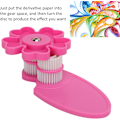 Pikkukuva 3 / 8: Paper Quilling -työkalu, muovinen DIY-rullatyökalu, kevyt ja yksinkertainen paperin rypytystyökalu taittojen, kukkien ja origami-käsitöiden valmistukseen