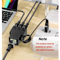 Miniatyrbillede 4 af 5: RJ45 Ethernet Splitter Adapter, Aoaizue 1 til 3 porte [3 enheder samtidig netværk] RJ45 netværksforlænger 100 Mbps internethastighed 8P8C