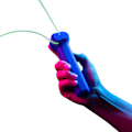 Miniatyrbillede 1 af 5: Helt Ny Glow-in-The-Dark Loop Lasso, Rope Launcher Propeller, Loop Lasso String Shooter - green