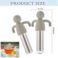 Miniatyrbilde 2 av 5: 2 stk. Teinfuser for løst te, 304 rustfritt stål finmasket løs teinfuser, rustfritt stål for løs te, te sil for løs te finmasket