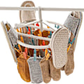 Miniatyrbild 7 av 7: Sockhängare med klämmor, strumporhängare, multiklämmor, bläckfisk klädhängare för strumpor, underkläder och kläder 2 st med 24 klämmor