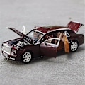 Miniatyrbild 3 av 5: 1/24 Legering Bilmodell Leksaker Rolls Royce Phantom Metall Diecast Hög Simulering Limousine Ljud Ljus Leksaker Barn Gåvor Samling Red Rolls Royce