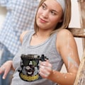 Miniatyrbillede 3 af 4: Kaffe Øl Krus Kop, Pirat-Temaet Sjov & Unik Kaffe Krus - Rustfrit Stål Kaffe Kop & Øl Krus