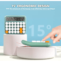 Miniatyrbillede 4 af 8: Kontorregnemaskine 12 Cifre Stor LCD Skærm Sød Regnemaskine Håndholdt Mekanisk Regnemaskine Store Knapper Regnemaskiner Skrivebord