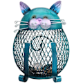 Miniatyrbillede 1 af 8: Pengeboks Metal Møntboks Kat Formet Tip Jar Kreative Fødselsdagsgaver Håndværk Skrivebordsdekorationer Indretning Ornament A-cat Shaped
