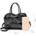 Miniatyrbild 6 av 6: Handväskor för kvinnor Designer Top Handle Väskor Lackläder Crossbody Axelväskor Fest Clutch Väska Dam Elegant Tote Väska