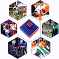 Miniatyrbild 4 av 5: Nerf Shots - 100 Ammo Mega Pack för Nerf