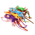 Miniatyrbillede 5 af 5: 23 cm Langarmet Abe Plush Dukke Sød Plush Legetøj Fyldt Dyr Børnegave
