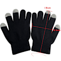 Miniatyrbillede 3 af 9: Roblox sorte strikkede handsker med touch-funktion Touch Glove Black Model 2 Model 2