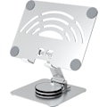 Miniatyrbillede 1 af 4: Tablet Stativ. 360° Rotation Justerbar Tablet Holder, Foldbar Aluminium Desktop iPad Stativ Dock til iPad Pro/Mini/Air, iPhone Silver