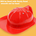 Miniatyrbild 5 av 5: Brandman Hjelm Leksak Stimulerad Brandman Hjelm Barn Cosplay Hjelm Pedagogisk Tjock Brandman Badge Hjelm Leksak Jiyuge Red