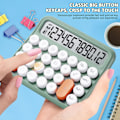 Miniatyrbillede 2 af 8: Kontorregnemaskine 12 Cifre Stor LCD Skærm Sød Regnemaskine Håndholdt Mekanisk Regnemaskine Store Knapper Regnemaskiner Skrivebord