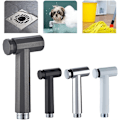 Miniatyrbilde 5 av 6: Håndholdt Bidetspray, Toalett Dusj Spylning Dyssett Bad Toalett Spray Chrome