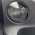 Miniatyrbillede 5 af 5: 2 stk. Bilstylings Horn Hætte Højttalergitter Mesh Indkapsling Dæk Lyd Dekorativ Ramme Til Tesla Model 3 2021 Hætte Højttaler Dæk A Pillar