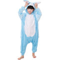 Pikkukuva 1 / 7: Syksy- ja talvi-flanelipuku miehille ja naisille, tähti-kani Koni-kani piirretty yhden osan pyjamapari kotikäyttöön BLUE 140cm