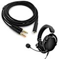 Miniatyrbillede 2 af 5: 2020 Ny udskiftning 3,5 mm Universal 2 i 1 Gaming Headset Audio Forlængerkabel til HyperX Cloud II/alpha/cloud Flight/core