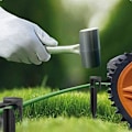 Miniatyrbild 6 av 7: 100 st pinnar för robotgräsklipparens avgränsningskablar, markankare, markkrokar, markspikar, krokar för robotgräsklippare, avgränsningskabel, avgränsningstråd
