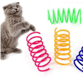 Miniatyrbild 4 av 5: Katt Spiralfjäder, 12 st Kreativa Katt Leksaker för att Döda Tid och Hålla sig i Form Interaktiv Katt Leksak Hållbar Tung Plastfjäder Färgglada Fjädrar Katt Leksak för Slagsmål