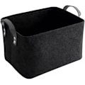 Miniatyrbillede 1 af 6: Sort Kurv, Sort Opbevaringsboks, Filt Opbevaringskasser, Opbevaringskurve, Filt Opbevaringskurv, Foldbar Åben Opbevaringskasser