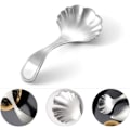 Miniatyrbillede 3 af 4: 2 stk. Rustfrit Stål Kaffeske Rustfrit Stål Teske Kreativ Skalformet Kaffeske til Kaffe Bønner Te