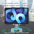 Miniatyrbillede 3 af 4: Tablet Stativ. 360° Rotation Justerbar Tablet Holder, Foldbar Aluminium Desktop iPad Stativ Dock til iPad Pro/Mini/Air, iPhone Transparent