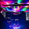 Miniatyrbillede 3 af 5: 4 stk USB Mini Diskotek Lys, Multifarvede LED Bil Atmosfærisk Lys, Lydaktiveret Magic Strobe Party Lys