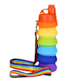 Miniatyrbillede 1 af 5: 500ML Foldbar Vandflaske Udendørs Rejse Sport Silikon Kop Foldbar Design, Nem at Opbevare til Udendørs Klasserum B