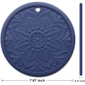 Miniatyrbilde 4 av 6: Silikon Trivet Matter, 3 Varmebestandige Grytekluter, Multifunksjonelle Sklisikre Varmeunderlag for Kjøkkenbenker & Bord (Blå)
