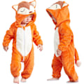 Miniatyrbillede 1 af 8: Unisex Vinter Hættetrøje Jumpsuit 2-36 Måneder Babydyre Jumpsuit er lavet af flanel 18-24months