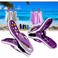 Miniatyrbilde 4 av 8: Håndkleklips for solsenger 4 stk. Flerfarget Slipper Strandhåndkleklips Sterke Strandstol Hengerklips Klesklips Stor