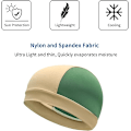 Miniatyrbilde 2 av 5: Hjelmforing i Skull Cap-stil som transporterer bort svette for menn og kvinner, sykling, løping, lue (Nylon Khaki), One Size