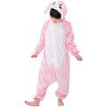 Pikkukuva 1 / 7: Syksy- ja talvi-flanelipuku miehille ja naisille, tähti-kani Koni-kani piirretty yhden osan pyjamapari kotikäyttöön Pink 140cm