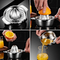 Miniatyrbillede 4 af 5: Manuel saftpresser til frugt, citrus, citron - multifunktionel manuel saftpresser