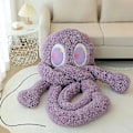 Miniatyrbillede 3 af 5: Plush Blæksprutte Alien Legetøj - Fyldt Langben Pude Sofa Dekoration purple 100cm
