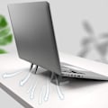 Miniatyrbillede 6 af 7: 2 stk. Mini Laptop Stativ Hævning Usynlig Computer Tastatur Stativ til Skrivebord Ergonomisk Bærbar ABS Letvægts Laptop Stativ