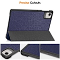 Miniatyrbild 3 av 5: För Honor Pad X9 Pro Fodral Anti-Fall Läder Ställ Tablet Skydd - Mörkblå Dark Blue