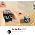 Miniatyrbillede 2 af 5: Digital Køkken Timer, Nedtællings- og Opkørselstimer med Stor LED-Skærm og Lydstyrkejustering, Timer til Madlavning