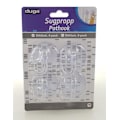 Miniatyrbild 2 av 3: 4-pack - sugproppar med krok / sugkoppar - 50 mm transparent