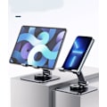 Miniatyrbilde 3 av 7: Tablettstativ, Justerbar og sammenleggbar svingbar stativ i aluminium med 360 graders roterende base, Cradle-stativ