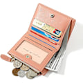Miniatyrbilde 2 av 5: Små Penger for Kvinner Mote Stein Mønster Jenter Lommebok Tynn og Lett Kort Holder Organizer (Svart)