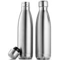 Miniatyrbillede 1 af 7: Dobbelt Isoleret Rustfrit Stål Vandflaske (Sæt af 2) 500ml Isoleret Vandflasker, 100% Lækagesikker Rejseflaske Holder Varmt
