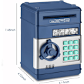 Miniatyrbild 3 av 7: Elektronisk spargris, Mini ATM lösenord sparbössa kontanter mynt sparbössa för barn, tecknad säker bankbox perfekta leksaks presenter för pojkar flickor Navy Blue