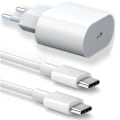 Miniatyrbilde 1 av 4: 25W USB-C hurtiglader + 20W 1M USB-C til USB-C-kabel for iPhone 15 Pro Max - iPhone 15 Plus - iPhone 15 Pro - iPhone 15