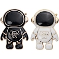 Miniatyrbild 1 av 4: Telefon grepp universell telefon ringhållare astronaut form klibbig finger grepp telefonhållare hopfällbart grepp 2-pack