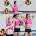 Miniatyrbilde 4 av 5: 2 stk. Cheerleader Pom Poms Metallisk Folie Cheerleader Pom Poms Håndblomster med Håndtak for Sport purple Gold