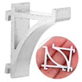 Miniatyrbilde 3 av 3: 8 stk. Aluminiums Hylle Klips